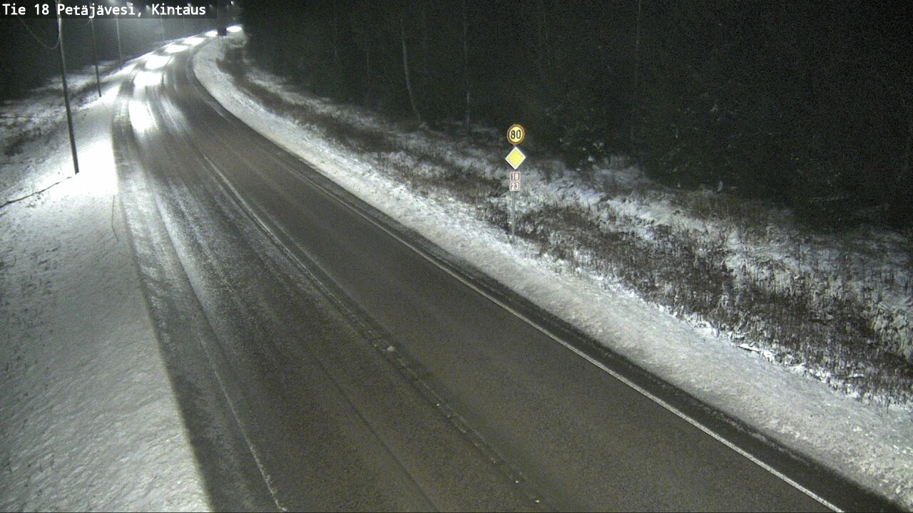 Weather Camera Image Väg 18 Petäjävesi, Kintaus, Petäjävesi, Keski-Suomi