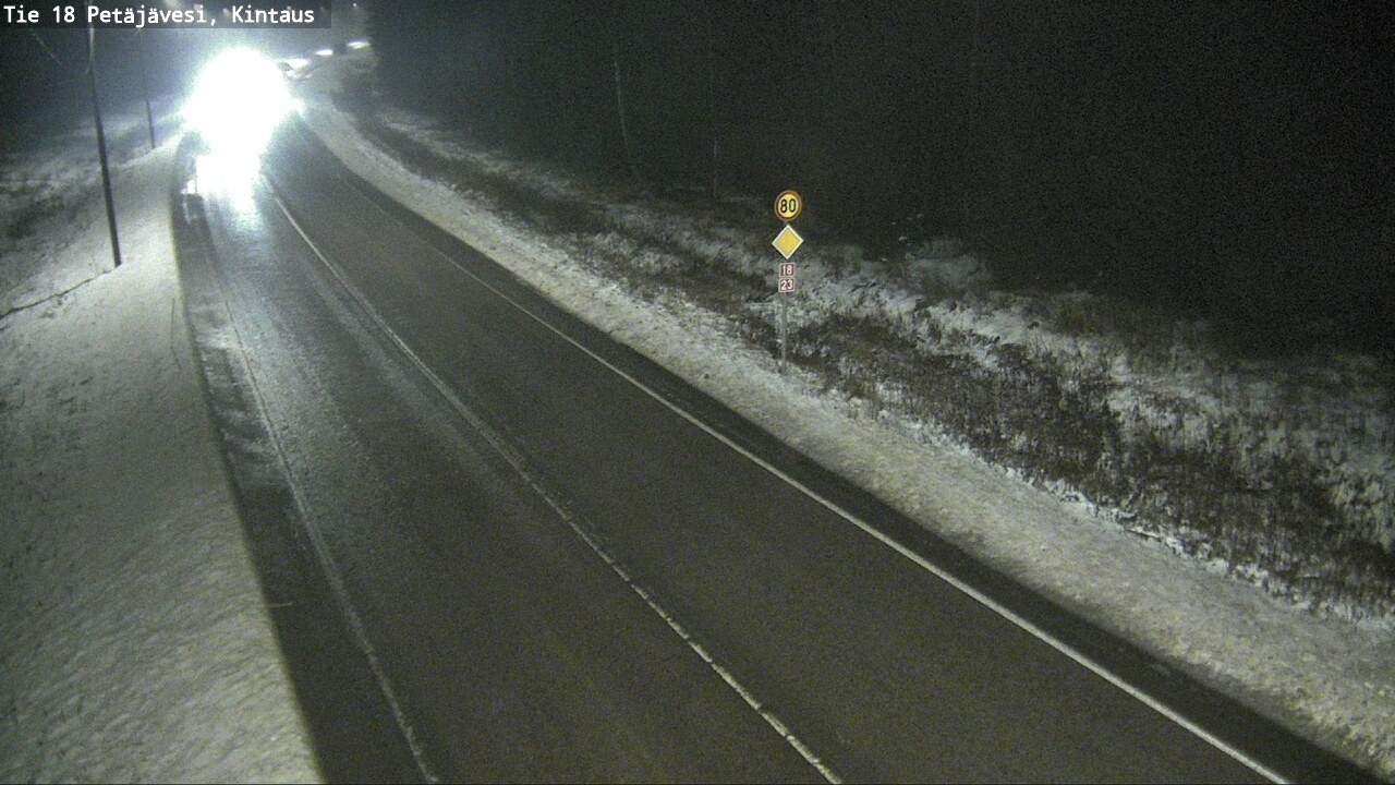 Weather Camera Image Väg 18 Petäjävesi, Kintaus, Petäjävesi, Keski-Suomi