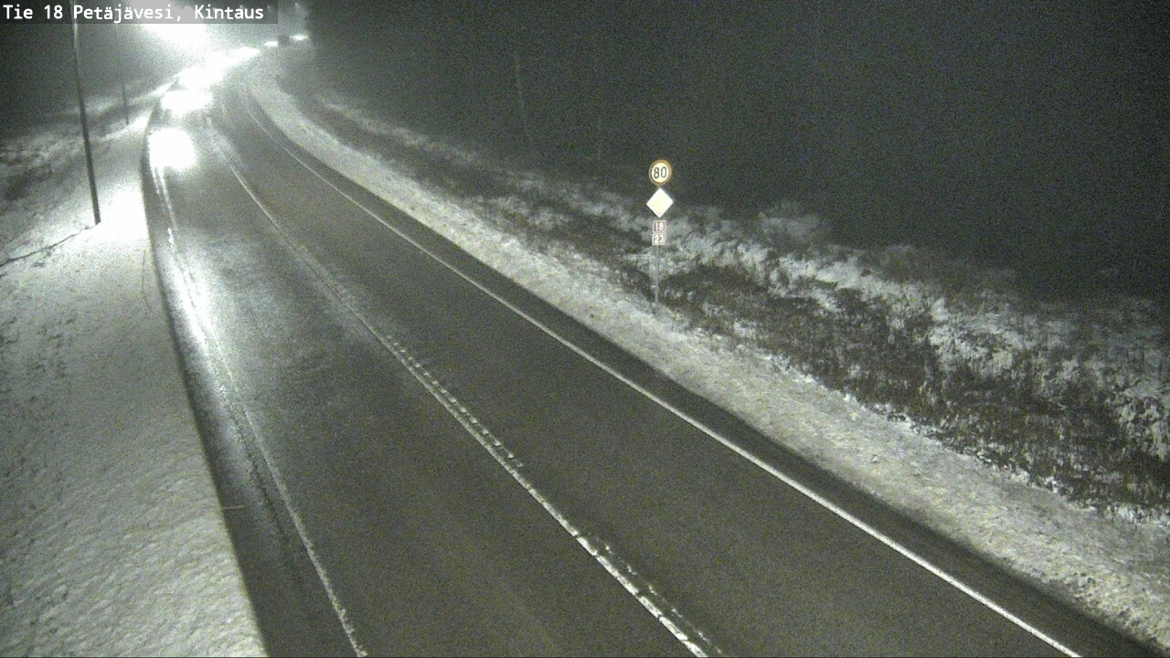 Weather Camera Image Väg 18 Petäjävesi, Kintaus, Petäjävesi, Keski-Suomi