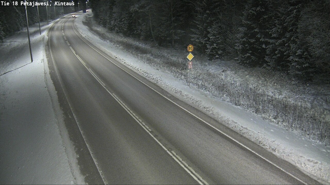 Weather Camera Image Road 18 Petäjävesi, Kintaus, Petäjävesi, Keski-Suomi