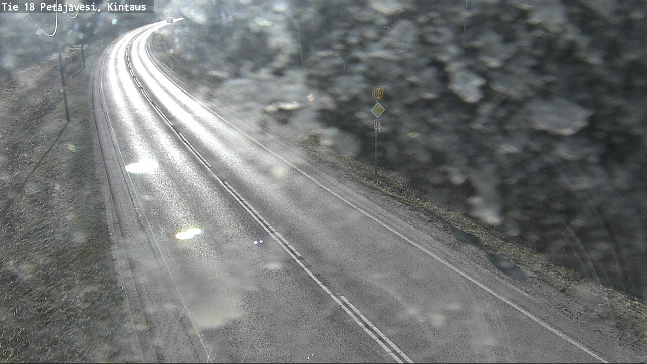 Weather Camera Image Väg 18 Petäjävesi, Kintaus, Petäjävesi, Keski-Suomi