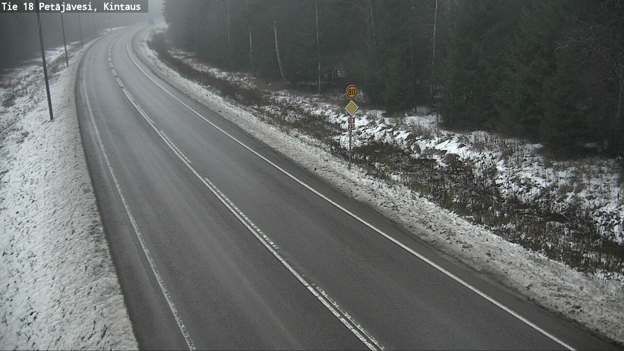 Weather Camera Image Väg 18 Petäjävesi, Kintaus, Petäjävesi, Keski-Suomi