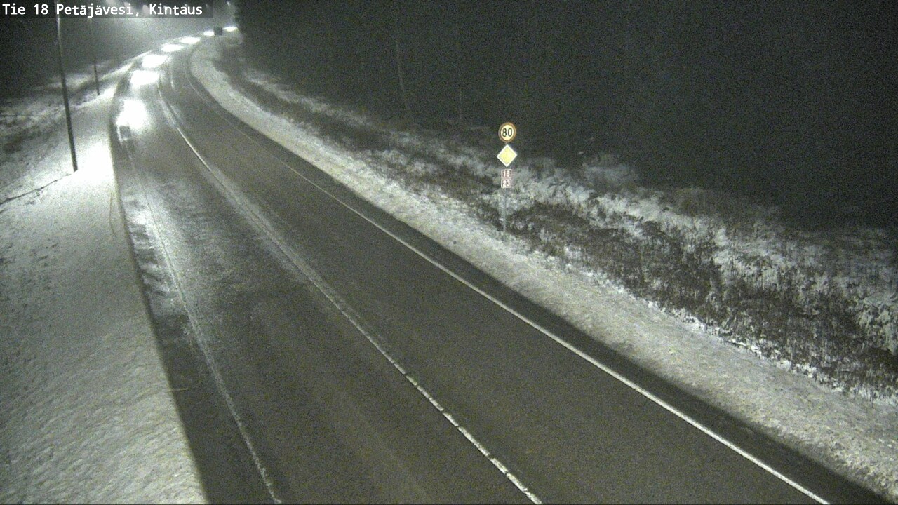 Weather Camera Image Väg 18 Petäjävesi, Kintaus, Petäjävesi, Keski-Suomi
