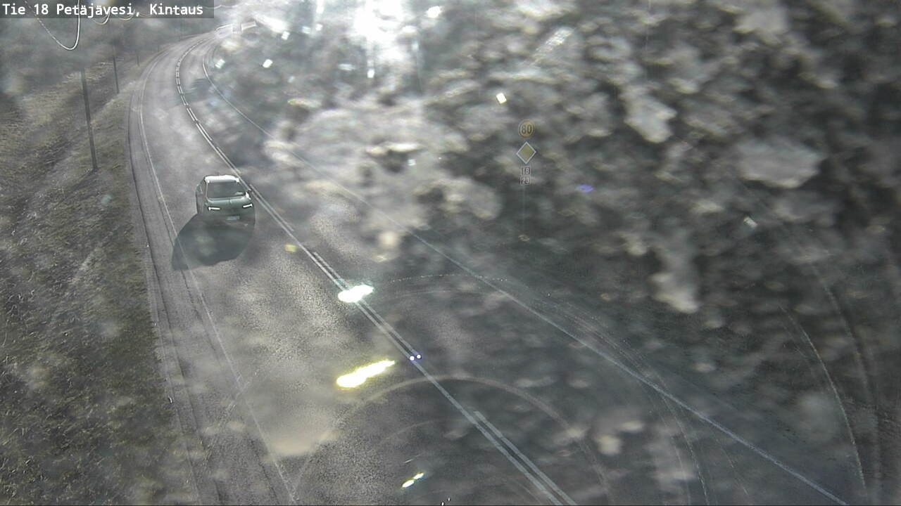 Weather Camera Image Väg 18 Petäjävesi, Kintaus, Petäjävesi, Keski-Suomi