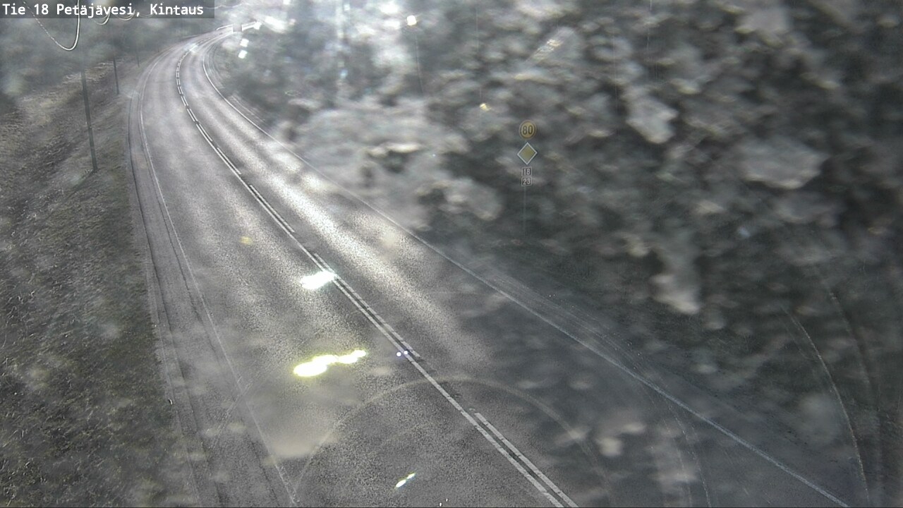 Weather Camera Image Väg 18 Petäjävesi, Kintaus, Petäjävesi, Keski-Suomi