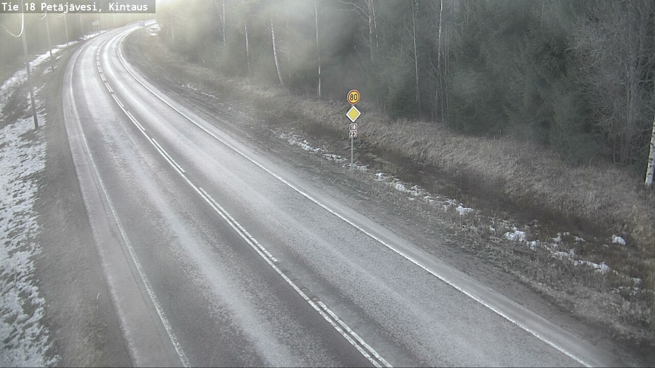 Weather Camera Image Road 18 Petäjävesi, Kintaus, Petäjävesi, Keski-Suomi