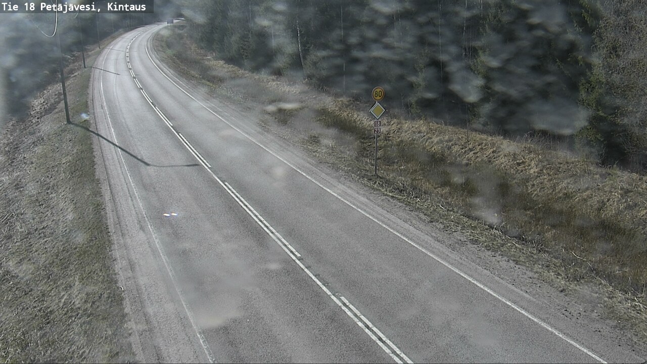 Weather Camera Image Väg 18 Petäjävesi, Kintaus, Petäjävesi, Keski-Suomi