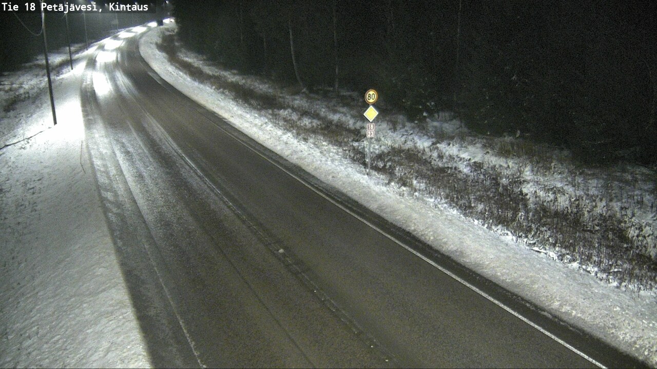 Weather Camera Image Väg 18 Petäjävesi, Kintaus, Petäjävesi, Keski-Suomi