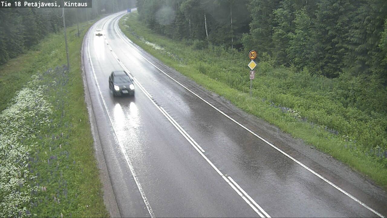 Weather Camera Image Road 18 Petäjävesi, Kintaus, Petäjävesi, Keski-Suomi