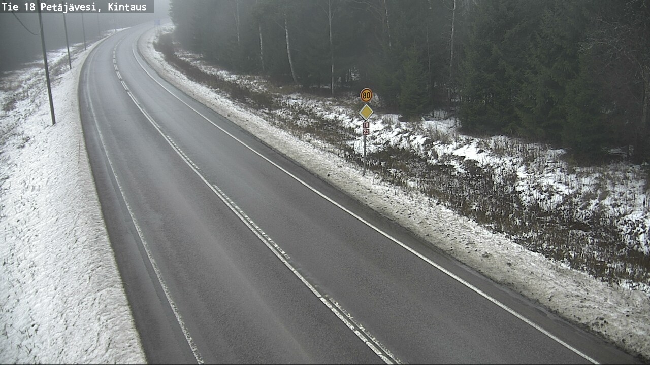 Weather Camera Image Väg 18 Petäjävesi, Kintaus, Petäjävesi, Keski-Suomi