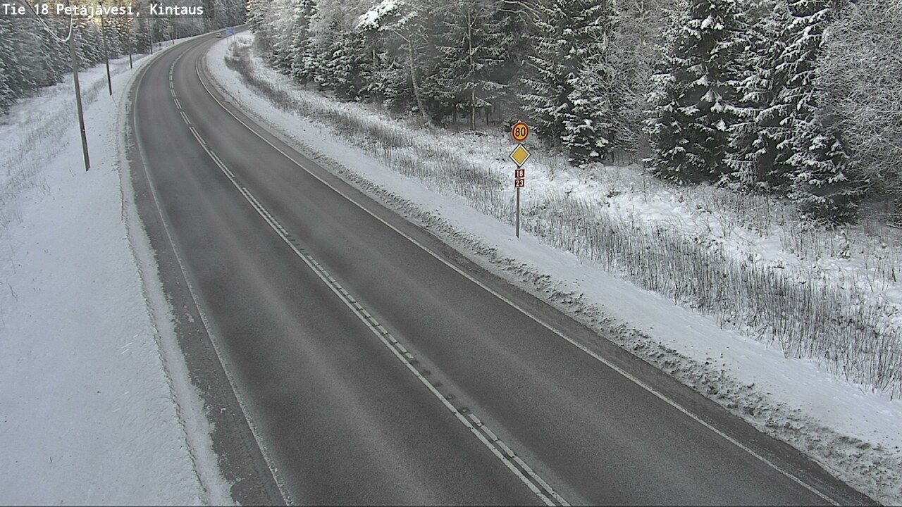 Weather Camera Image Road 18 Petäjävesi, Kintaus, Petäjävesi, Keski-Suomi