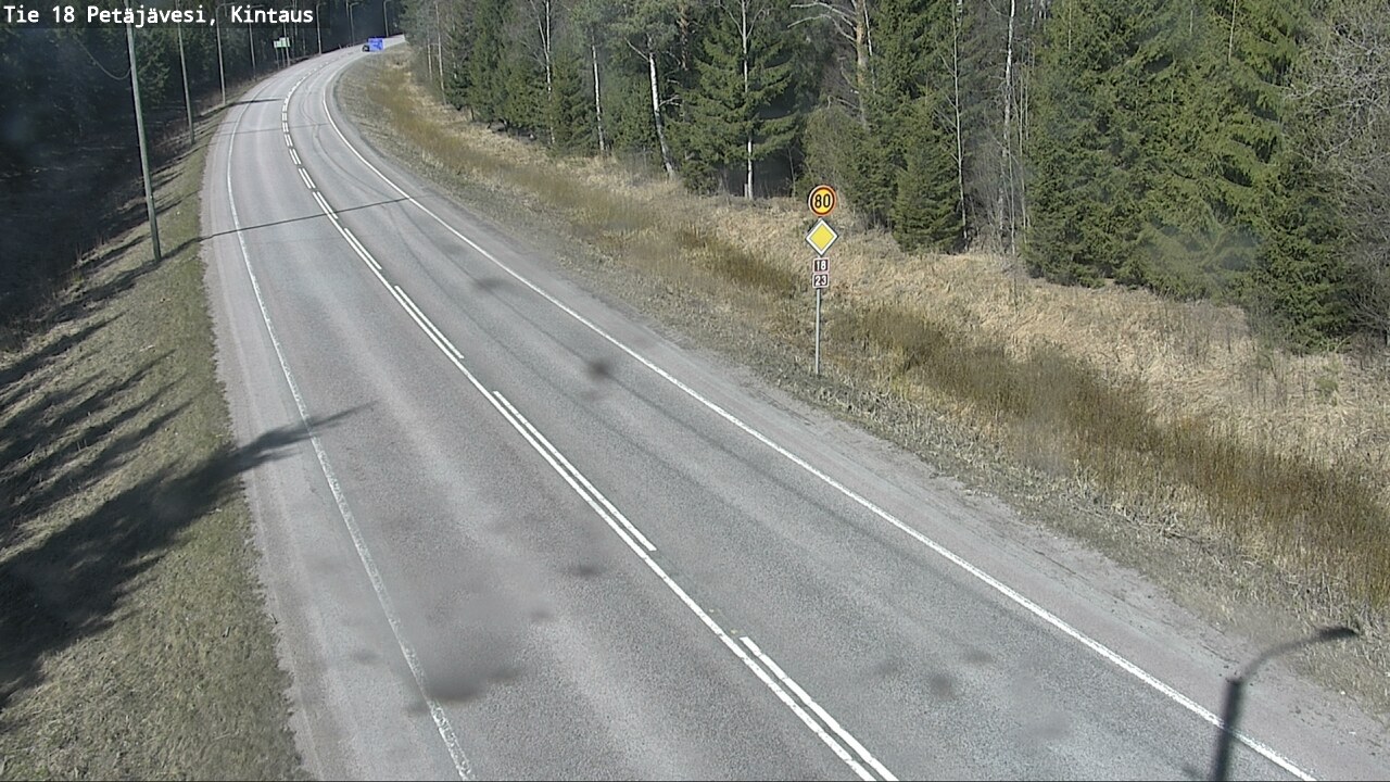 Weather Camera Image Väg 18 Petäjävesi, Kintaus, Petäjävesi, Keski-Suomi