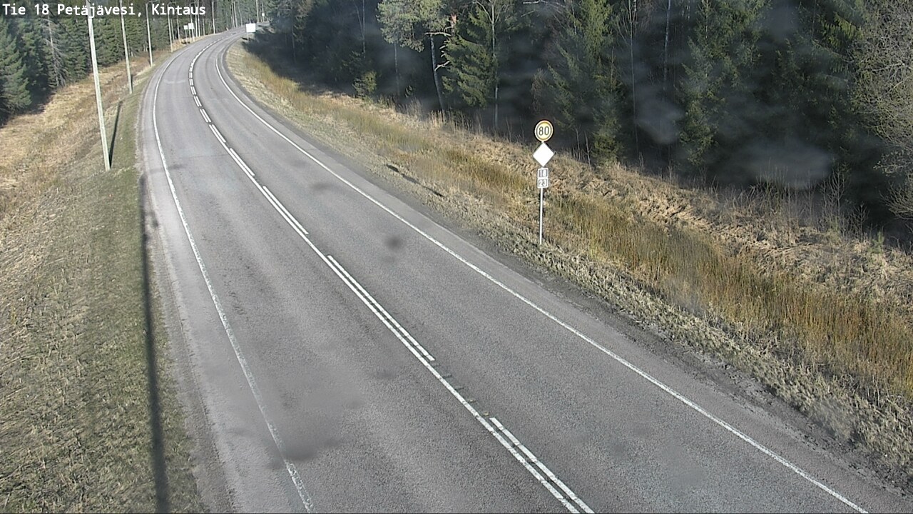 Weather Camera Image Väg 18 Petäjävesi, Kintaus, Petäjävesi, Keski-Suomi