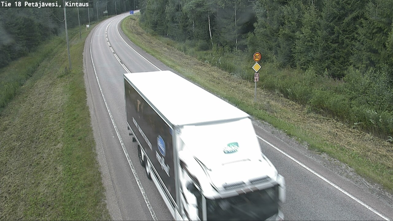 Weather Camera Image Road 18 Petäjävesi, Kintaus, Petäjävesi, Keski-Suomi