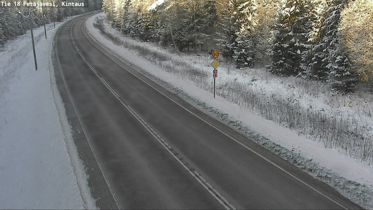 Weather Camera Image Road 18 Petäjävesi, Kintaus, Petäjävesi, Keski-Suomi