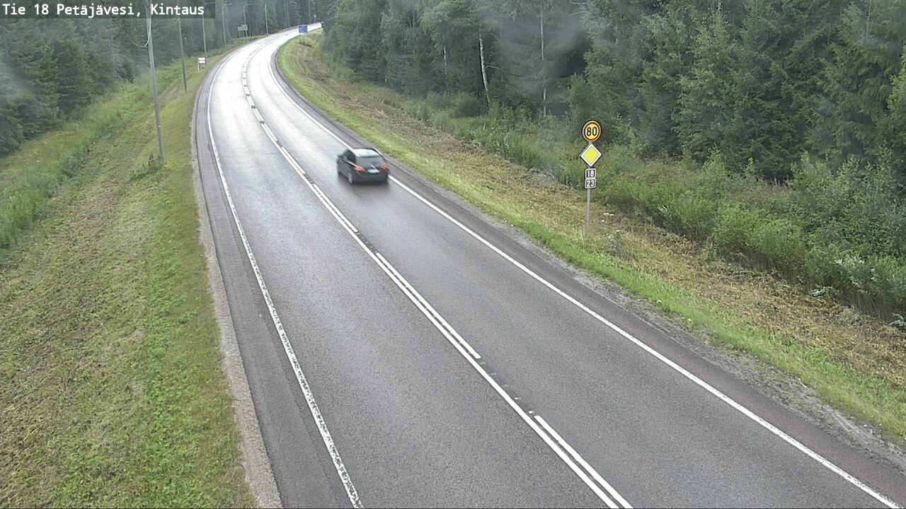 Weather Camera Image Road 18 Petäjävesi, Kintaus, Petäjävesi, Keski-Suomi