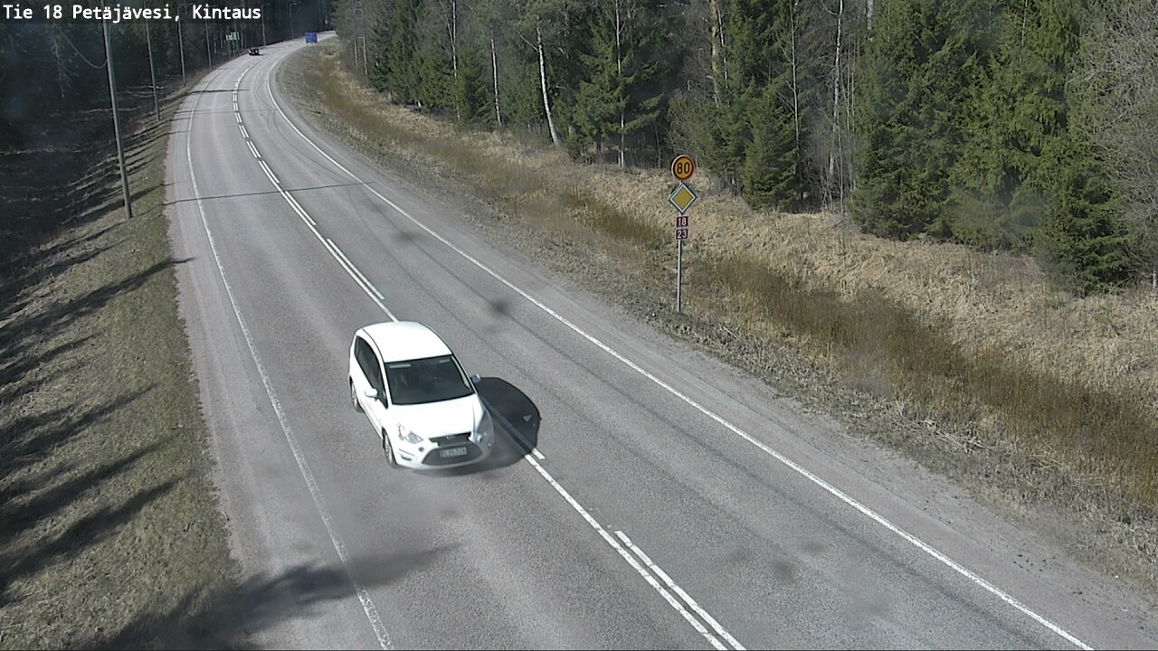 Weather Camera Image Väg 18 Petäjävesi, Kintaus, Petäjävesi, Keski-Suomi