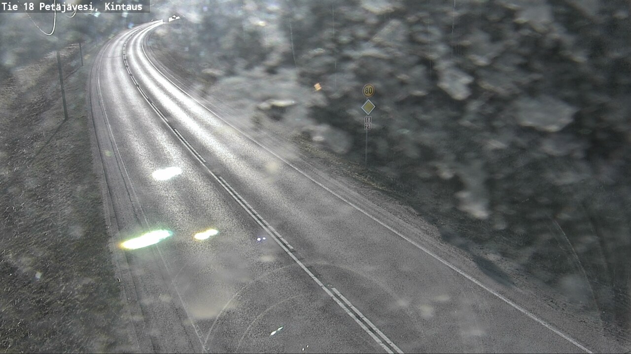 Weather Camera Image Väg 18 Petäjävesi, Kintaus, Petäjävesi, Keski-Suomi