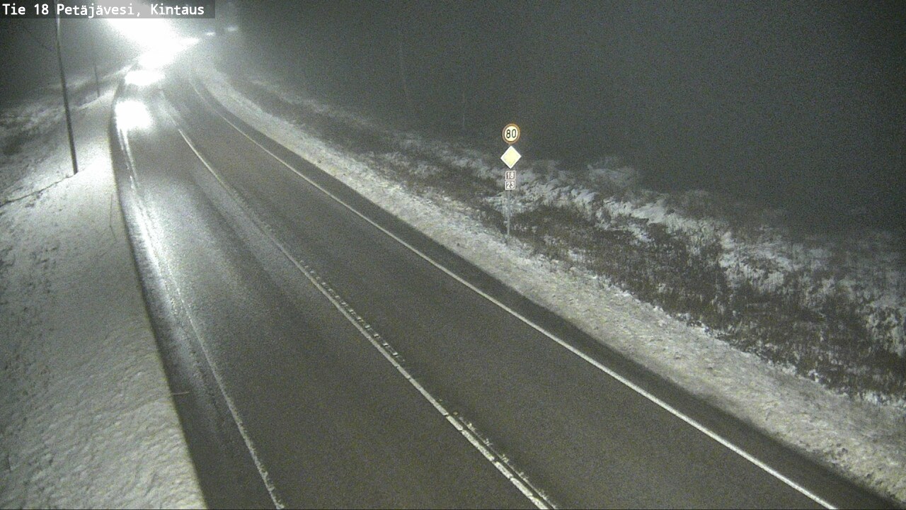 Weather Camera Image Väg 18 Petäjävesi, Kintaus, Petäjävesi, Keski-Suomi