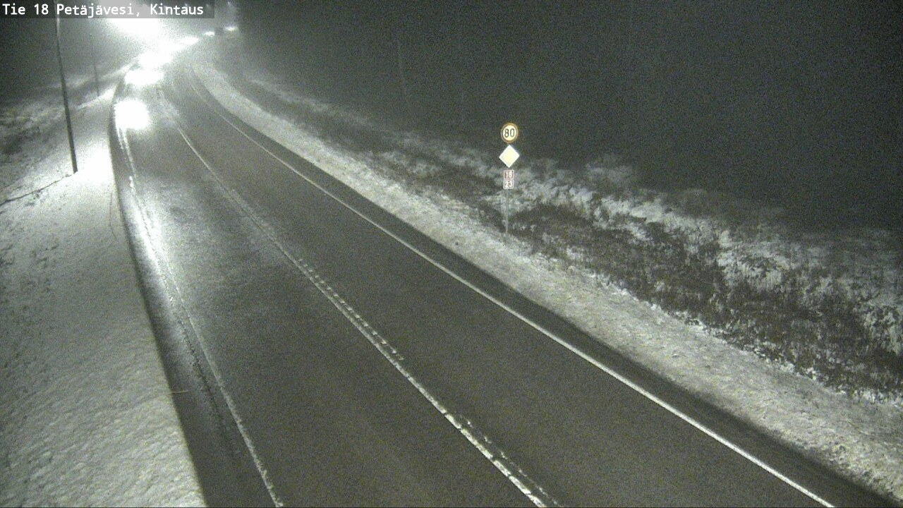 Weather Camera Image Väg 18 Petäjävesi, Kintaus, Petäjävesi, Keski-Suomi