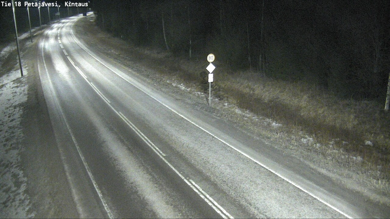 Weather Camera Image Väg 18 Petäjävesi, Kintaus, Petäjävesi, Keski-Suomi