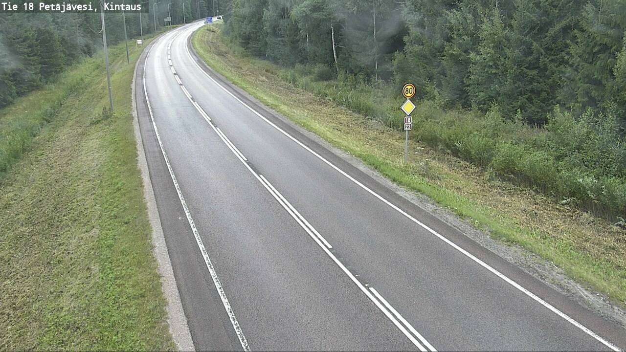 Weather Camera Image Road 18 Petäjävesi, Kintaus, Petäjävesi, Keski-Suomi