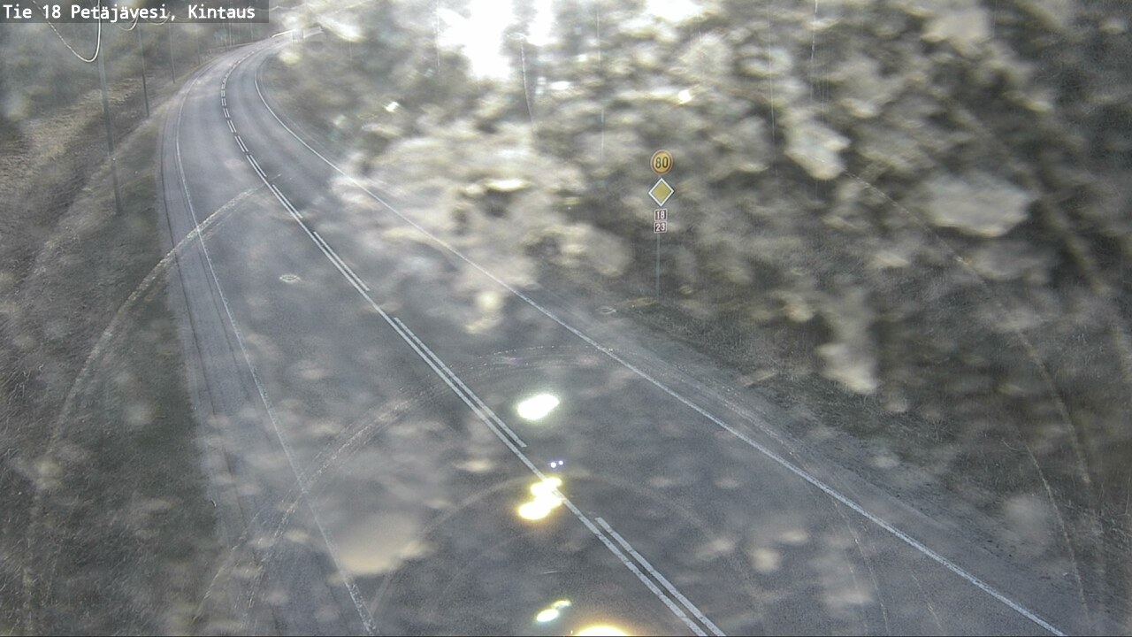 Weather Camera Image Väg 18 Petäjävesi, Kintaus, Petäjävesi, Keski-Suomi