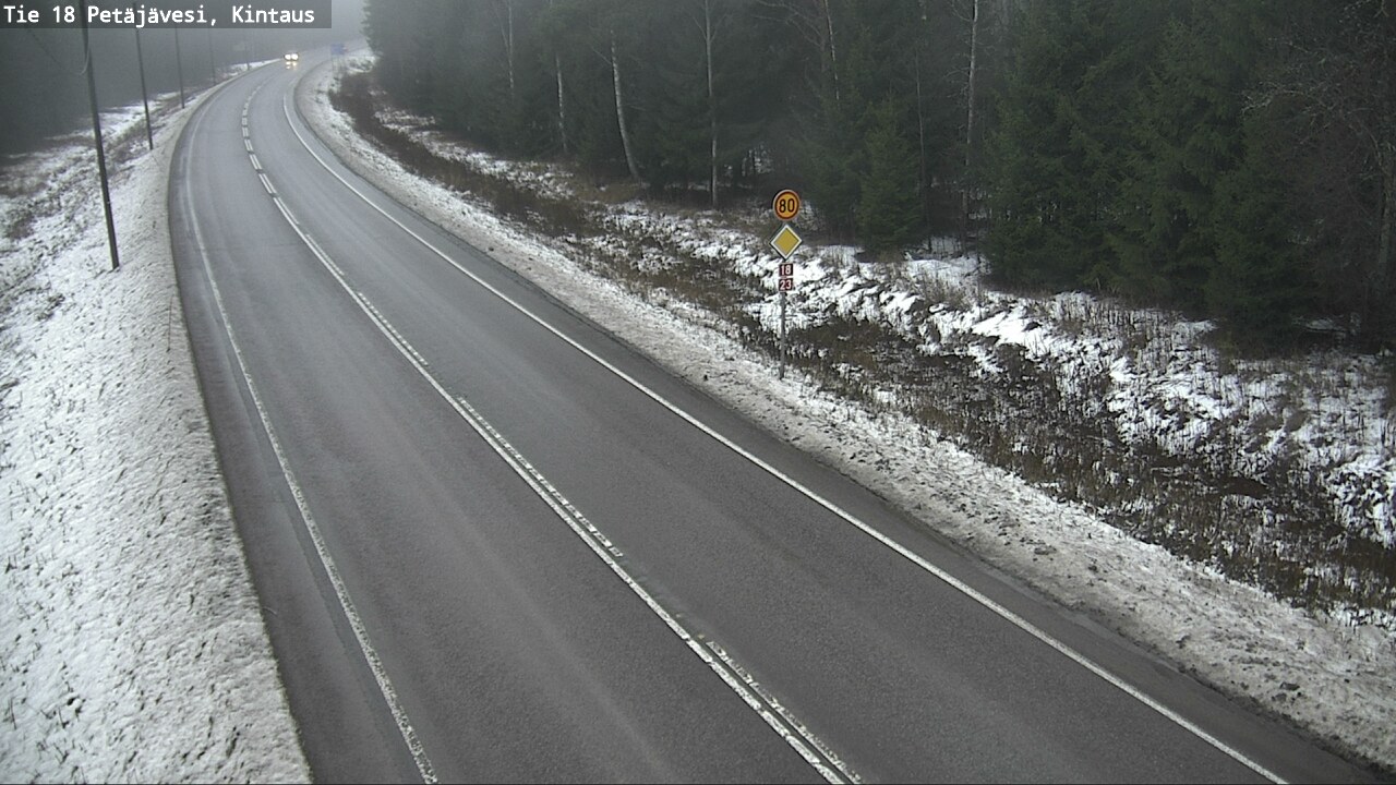 Weather Camera Image Väg 18 Petäjävesi, Kintaus, Petäjävesi, Keski-Suomi