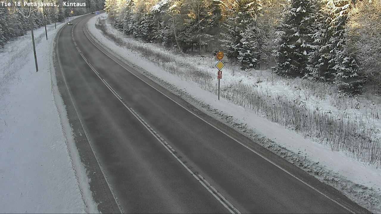 Weather Camera Image Road 18 Petäjävesi, Kintaus, Petäjävesi, Keski-Suomi