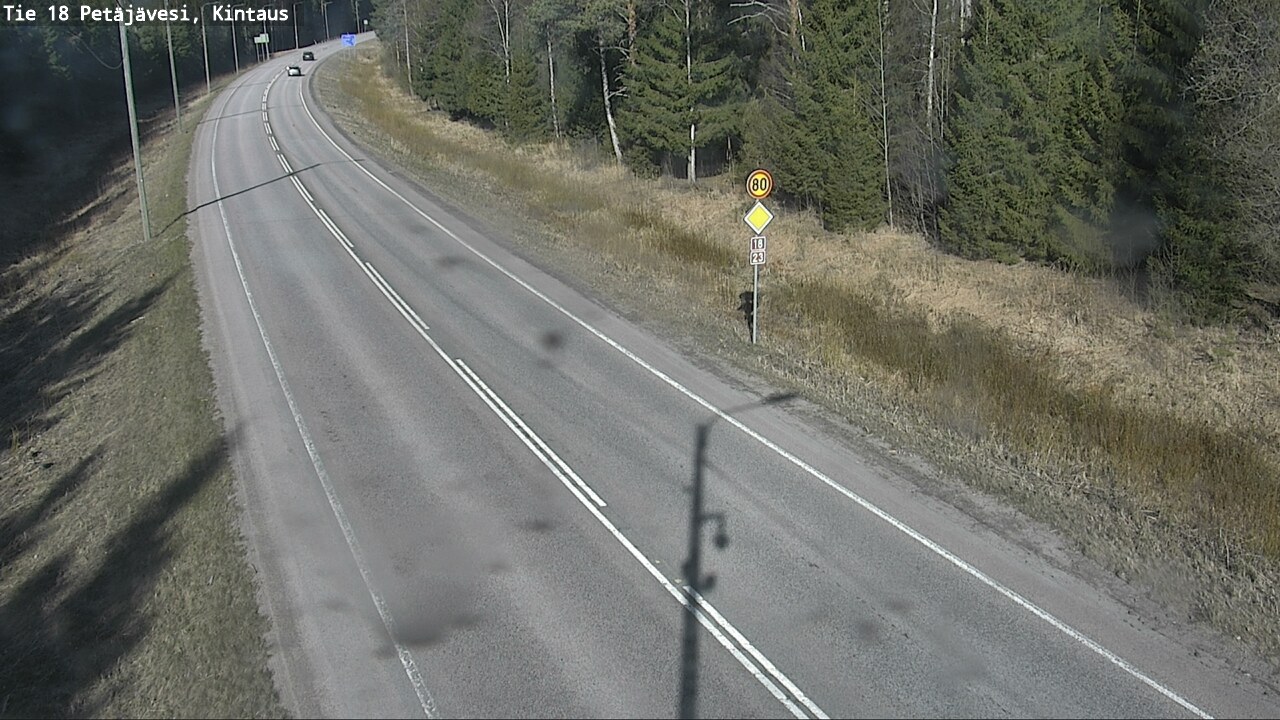 Weather Camera Image Väg 18 Petäjävesi, Kintaus, Petäjävesi, Keski-Suomi