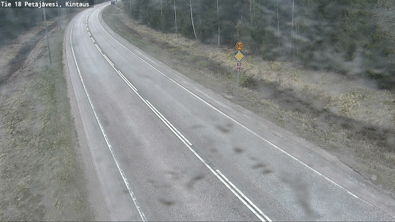 Weather Camera Image Road 18 Petäjävesi, Kintaus, Petäjävesi, Keski-Suomi