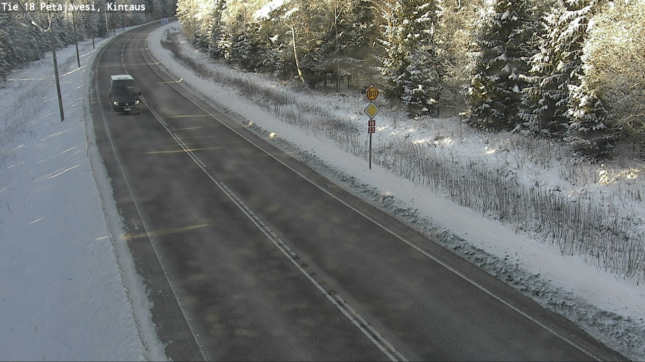 Weather Camera Image Road 18 Petäjävesi, Kintaus, Petäjävesi, Keski-Suomi