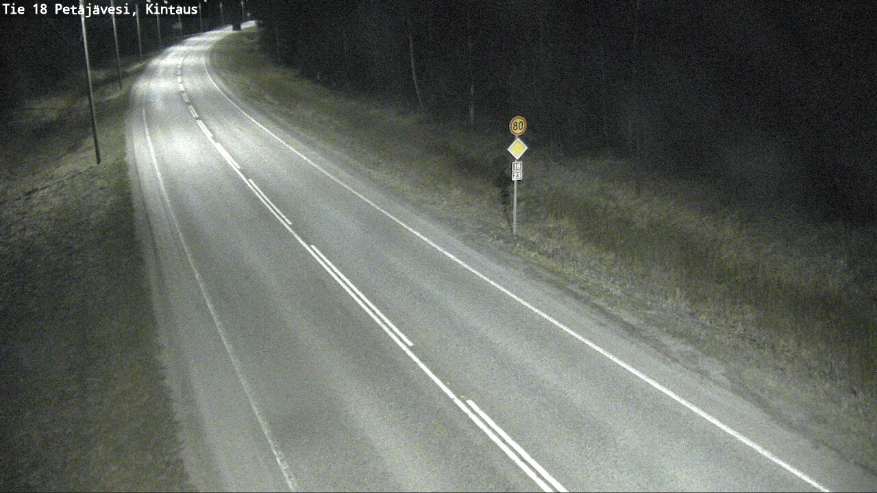 Weather Camera Image Väg 18 Petäjävesi, Kintaus, Petäjävesi, Keski-Suomi