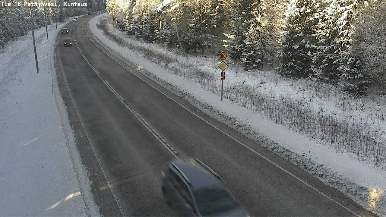 Weather Camera Image Road 18 Petäjävesi, Kintaus, Petäjävesi, Keski-Suomi