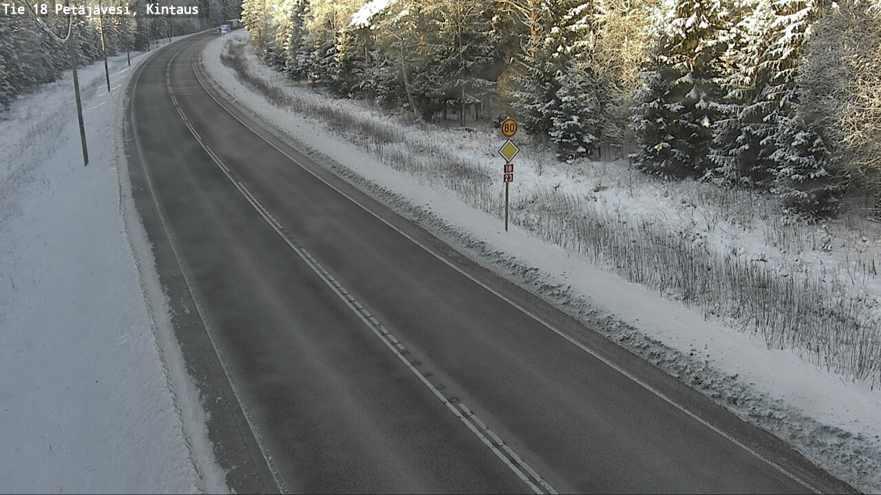 Weather Camera Image Road 18 Petäjävesi, Kintaus, Petäjävesi, Keski-Suomi