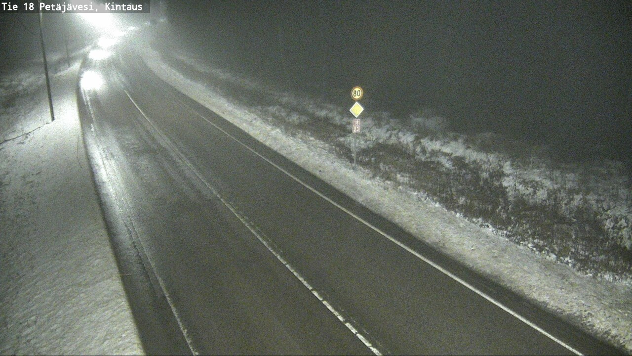 Weather Camera Image Väg 18 Petäjävesi, Kintaus, Petäjävesi, Keski-Suomi
