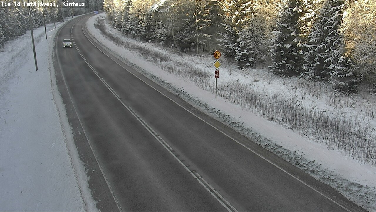 Weather Camera Image Road 18 Petäjävesi, Kintaus, Petäjävesi, Keski-Suomi
