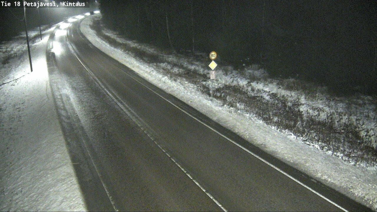Weather Camera Image Väg 18 Petäjävesi, Kintaus, Petäjävesi, Keski-Suomi