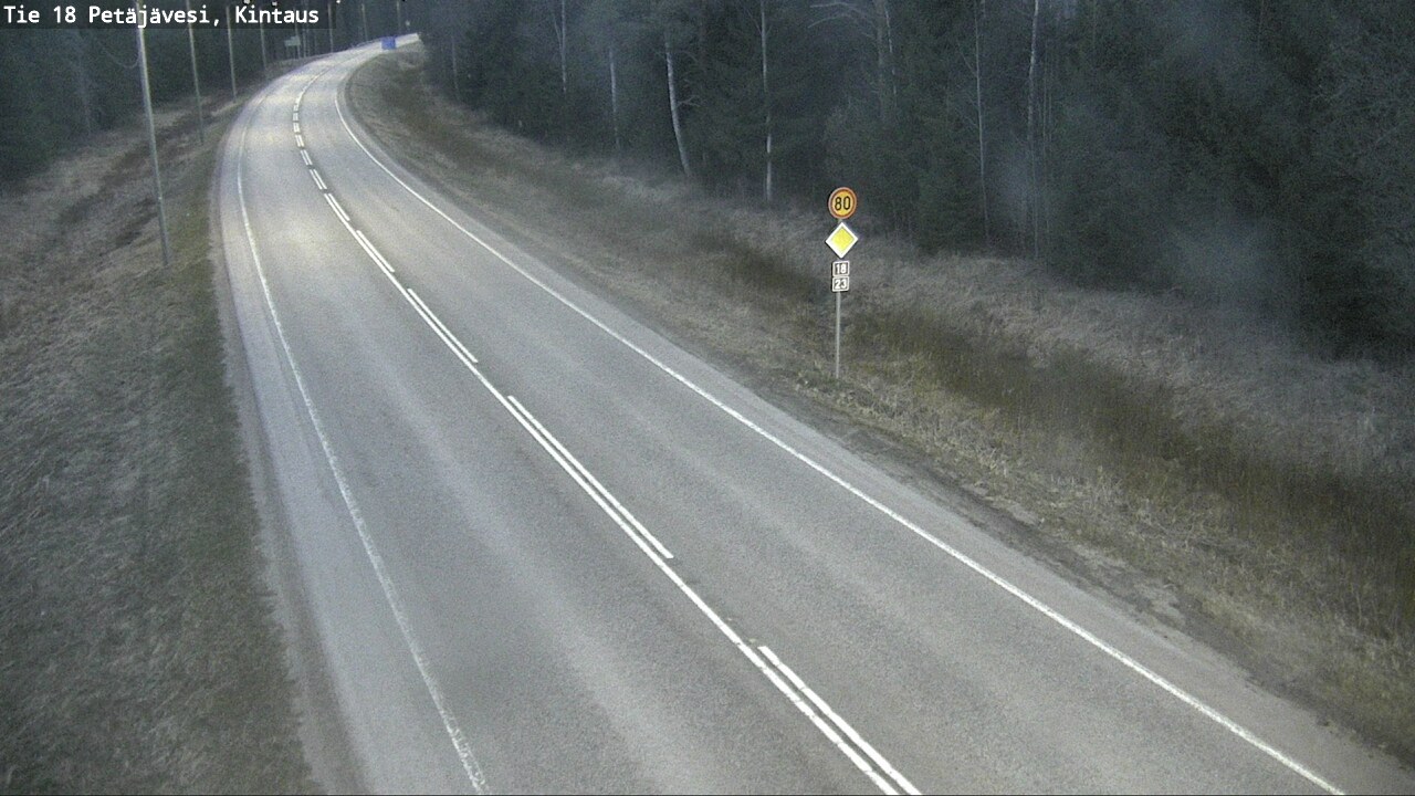 Weather Camera Image Road 18 Petäjävesi, Kintaus, Petäjävesi, Keski-Suomi