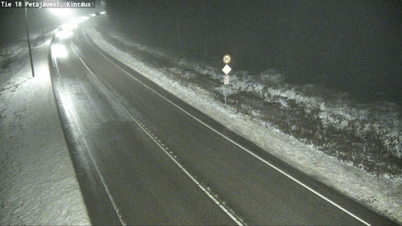 Weather Camera Image Väg 18 Petäjävesi, Kintaus, Petäjävesi, Keski-Suomi