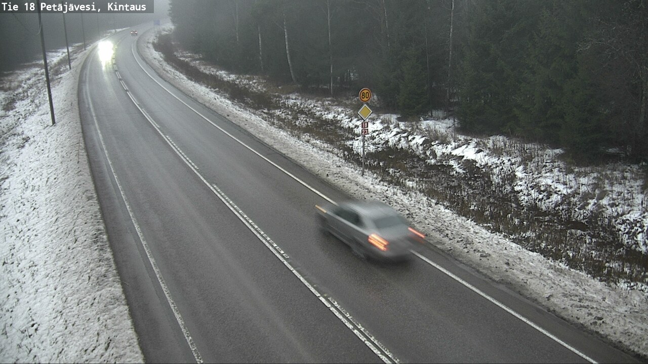 Weather Camera Image Väg 18 Petäjävesi, Kintaus, Petäjävesi, Keski-Suomi