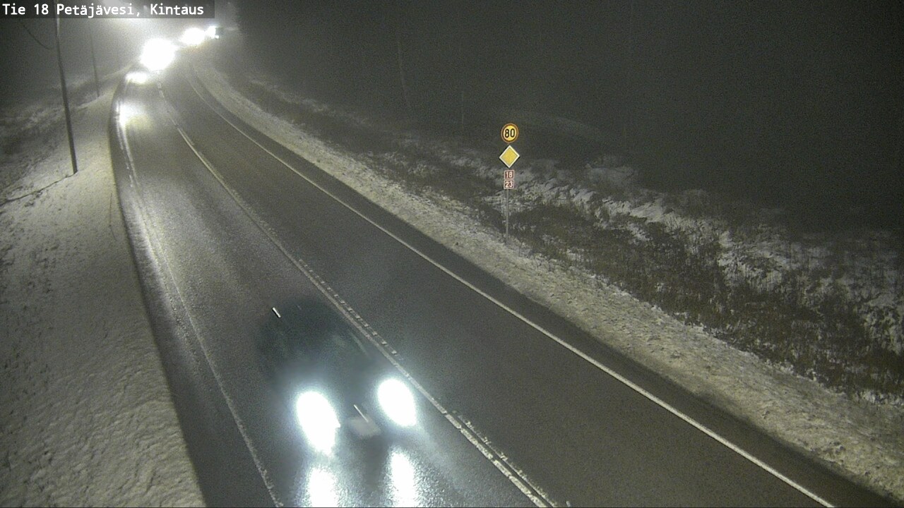 Weather Camera Image Väg 18 Petäjävesi, Kintaus, Petäjävesi, Keski-Suomi
