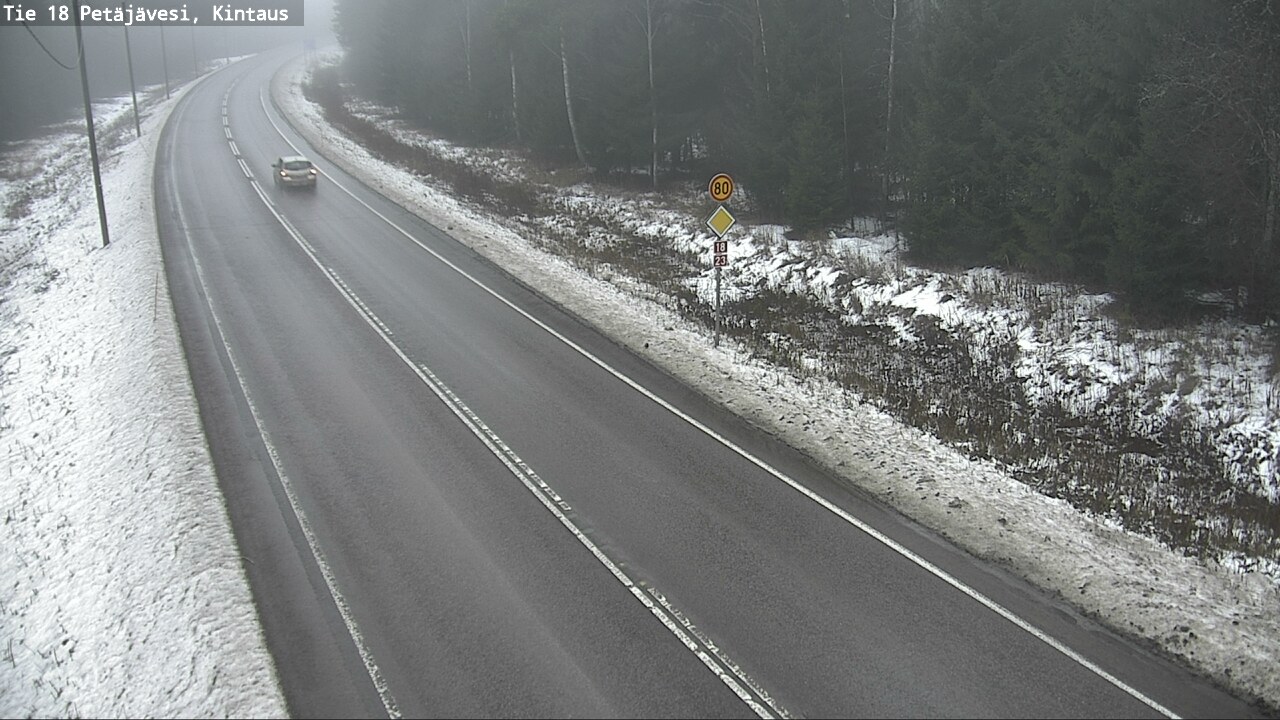 Weather Camera Image Väg 18 Petäjävesi, Kintaus, Petäjävesi, Keski-Suomi