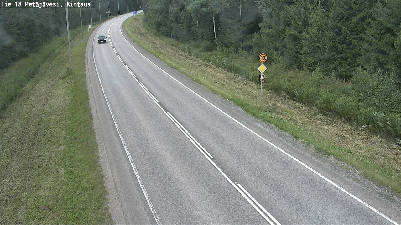 Weather Camera Image Road 18 Petäjävesi, Kintaus, Petäjävesi, Keski-Suomi