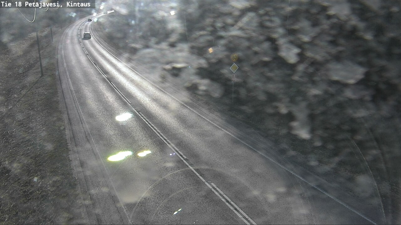 Weather Camera Image Väg 18 Petäjävesi, Kintaus, Petäjävesi, Keski-Suomi