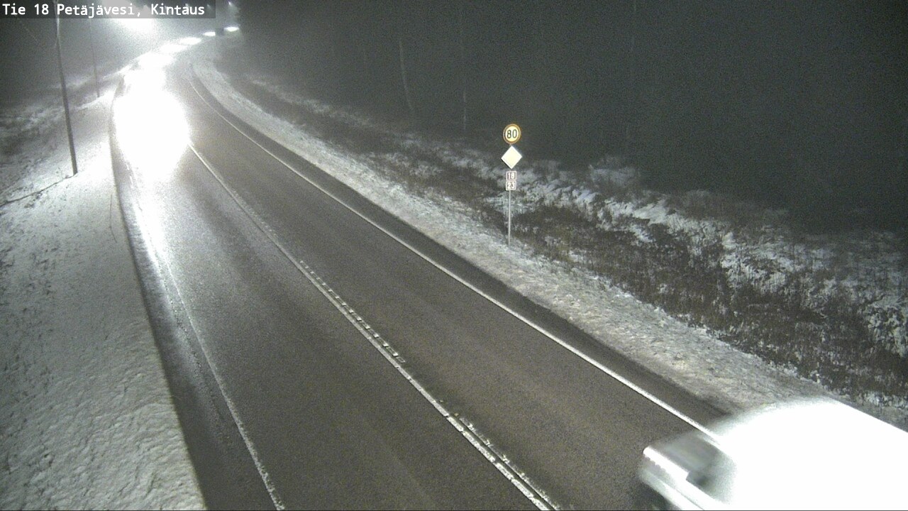 Weather Camera Image Väg 18 Petäjävesi, Kintaus, Petäjävesi, Keski-Suomi