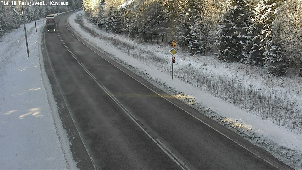 Weather Camera Image Road 18 Petäjävesi, Kintaus, Petäjävesi, Keski-Suomi