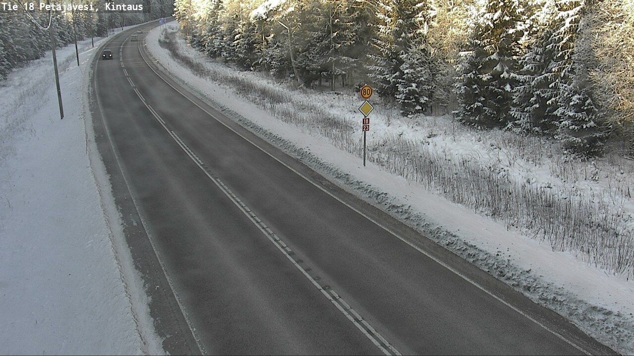Weather Camera Image Road 18 Petäjävesi, Kintaus, Petäjävesi, Keski-Suomi