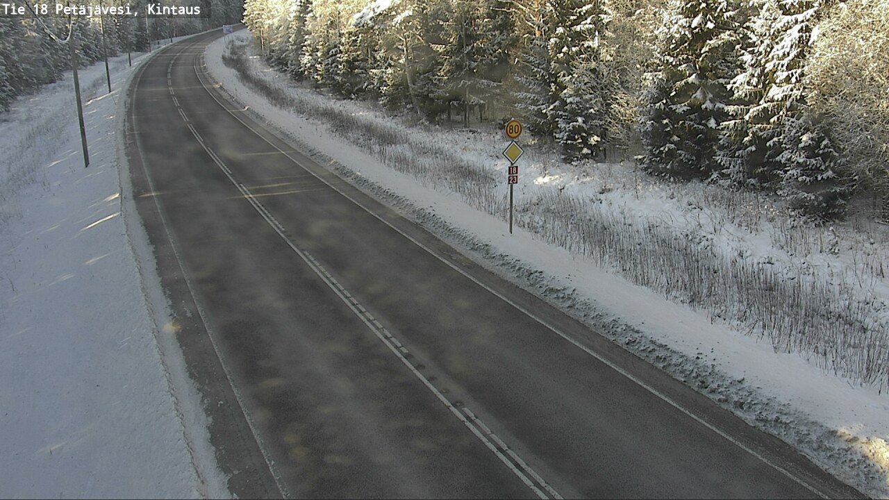 Weather Camera Image Road 18 Petäjävesi, Kintaus, Petäjävesi, Keski-Suomi
