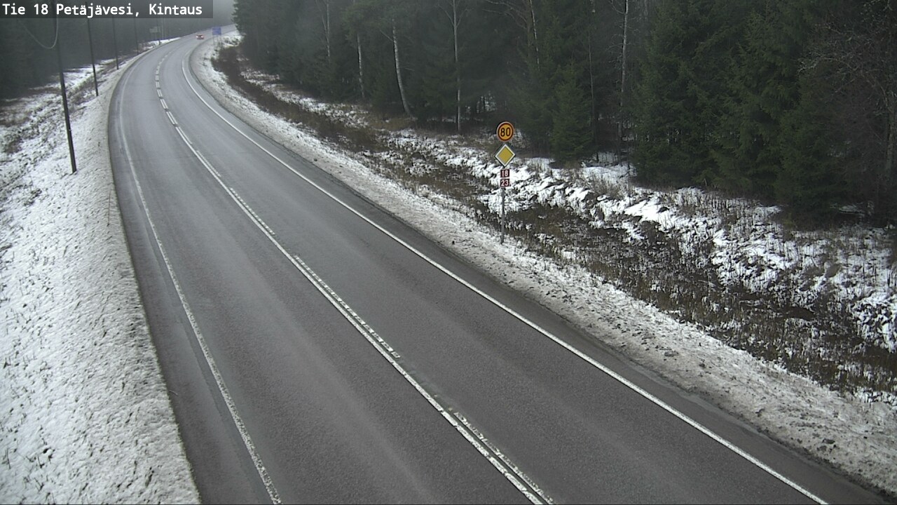 Weather Camera Image Väg 18 Petäjävesi, Kintaus, Petäjävesi, Keski-Suomi